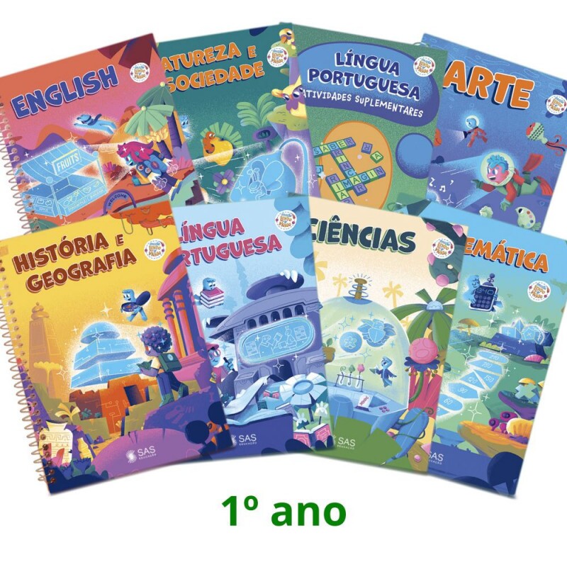 Material Didático SAS 2025 1º ano + Material Socioemocional Pleno